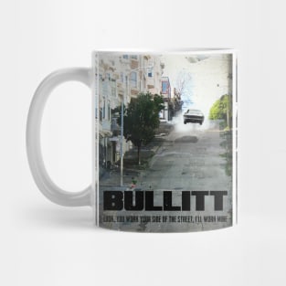 Bullitt retro travel art print Mug